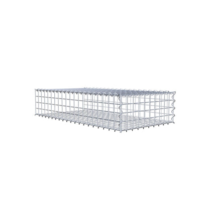 Add-on schanskorf type 2 100 cm x 20 cm x 50 cm (L x H x D), maaswijdte 5 cm x 5 cm, spiraalvormig