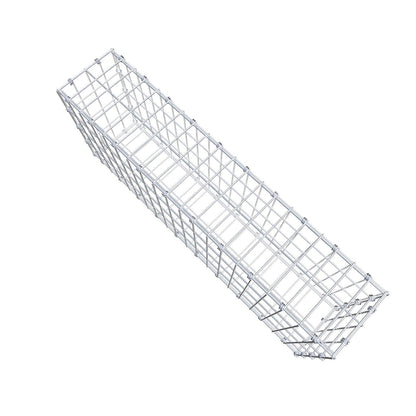 Gabion 100 cm x 40 cm x 20 cm (L x H x D), maskestørrelse 5 x 10 cm, spiralring