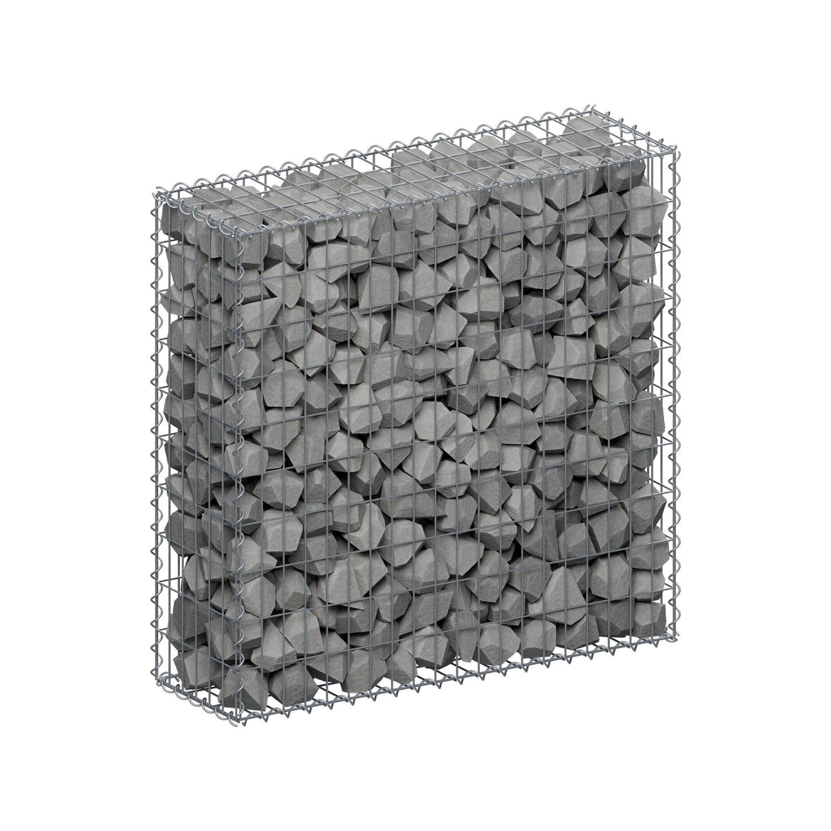 Schanskorf 100 cm x 100 cm x 30 cm (L x H x D), maaswijdte 5 cm x 10 cm, spiraal