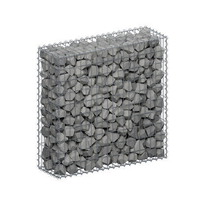 Schanskorf 100 cm x 100 cm x 30 cm (L x H x D), maaswijdte 5 cm x 10 cm, spiraal
