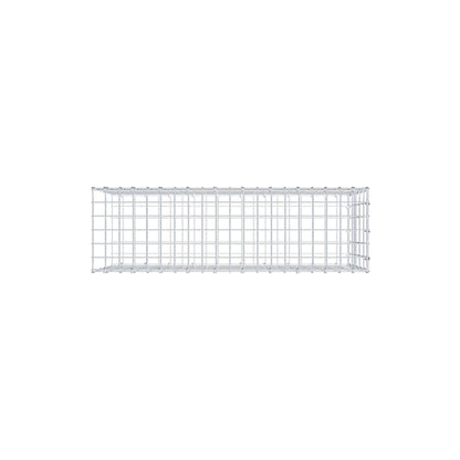 Opzetpaal type 2 100 cm x 50 cm x 30 cm, maaswijdte 5 cm x 10 cm, C-ring