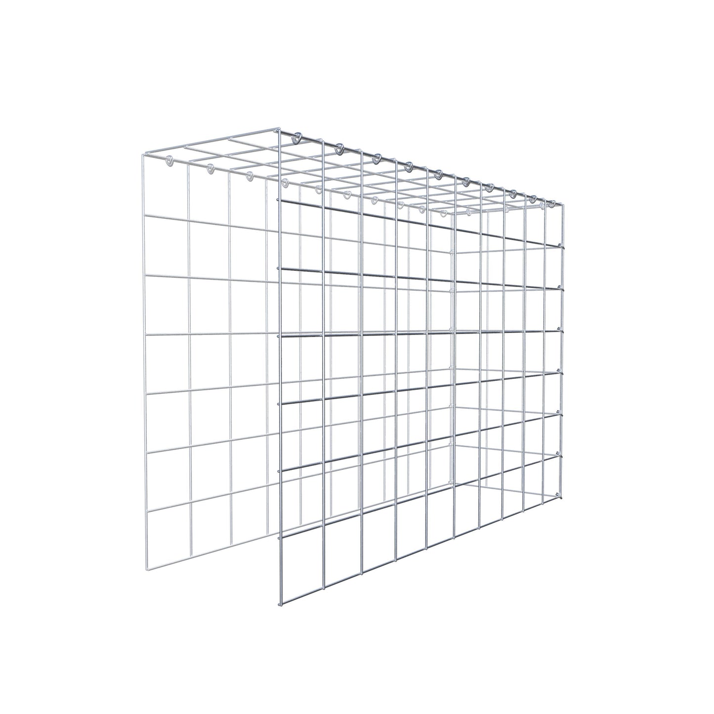 Opzetpaal type 4 100 cm x 70 cm x 30 cm (L x H x D), maaswijdte 10 cm x 10 cm, C-ring
