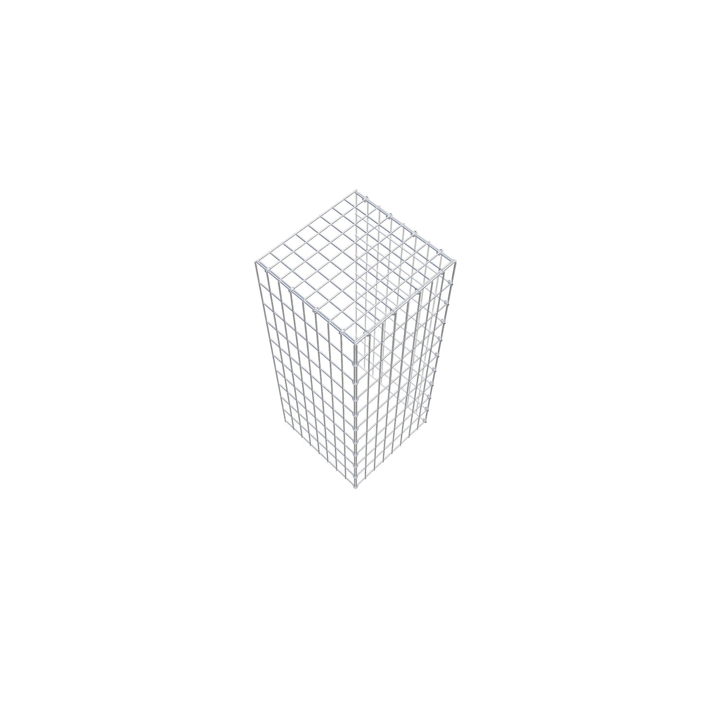 Opzetpaal type 4 100 cm x 40 cm x 40 cm (L x H x D), maaswijdte 5 cm x 10 cm, C-ring