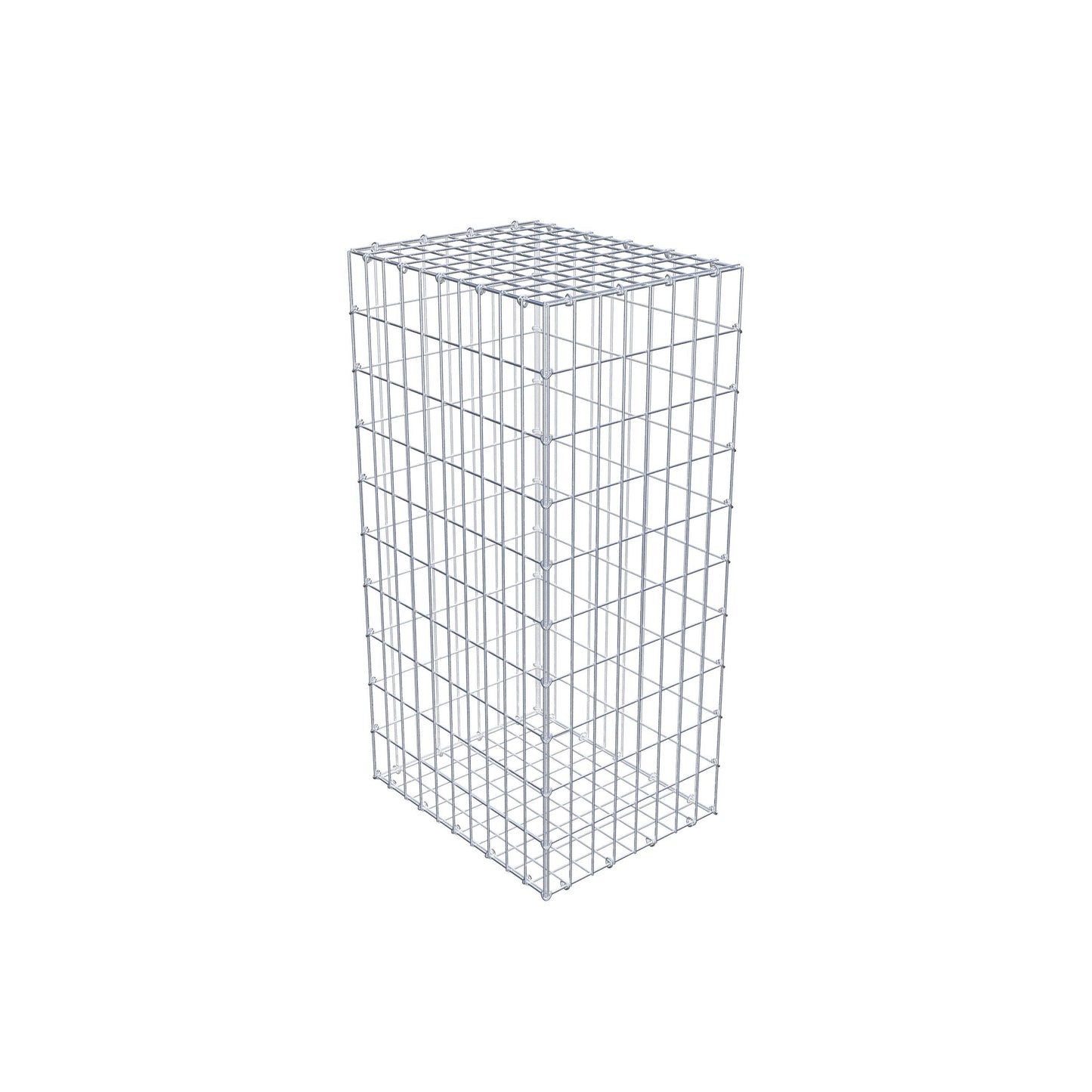 Gavión 100 cm x 50 cm x 40 cm (L x A x P), luz de malla 5 cm x 10 cm, anillo en C