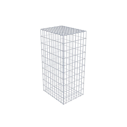 Gavión 100 cm x 50 cm x 40 cm (L x A x P), luz de malla 5 cm x 10 cm, anillo en C