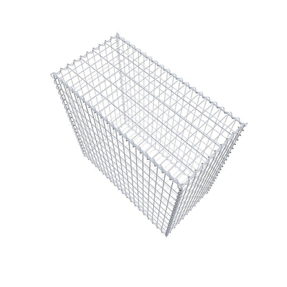 Schanskorf 100 cm x 100 cm x 50 cm (L x H x D), maaswijdte 5 cm x 10 cm, spiraalvormig