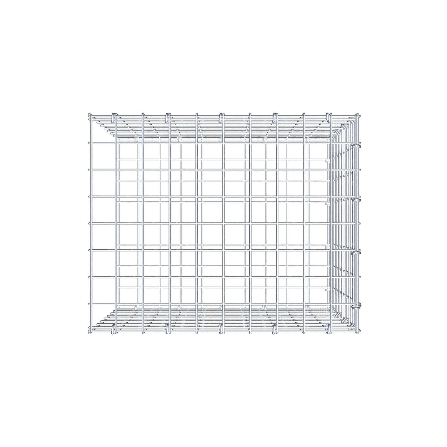 Add-on pool type 2 50 cm x 40 cm x 40 cm (L x H x D), maaswijdte 5 cm x 5 cm, C-ring