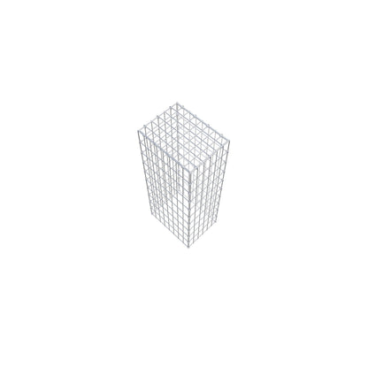 Gabião Tipo 3 100 cm x 40 cm x 30 cm (C x A x P), malhagem 5 cm x 10 cm, anel C