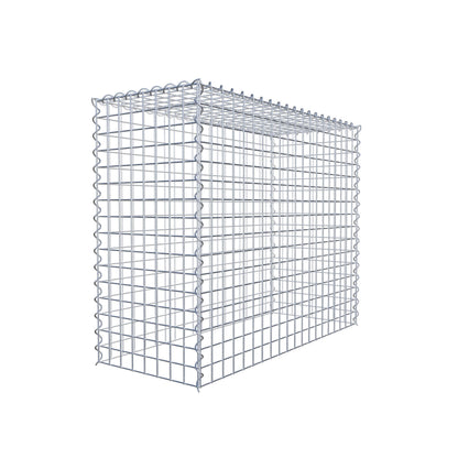 Gabião Tipo 3 100 cm x 80 cm x 40 cm (C x A x P), malhagem 5 cm x 5 cm, espiral