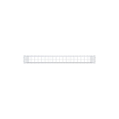 Gabion 200 cm x 100 cm x 20 cm (L x H x P), maille 10 cm x 10 cm, anneau en C