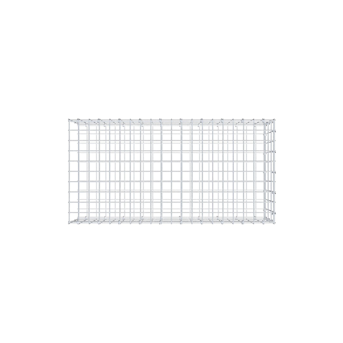 Anbaugabione Typ 2 100 cm x 30 cm x 50 cm, Maschenweite 5 cm x 10 cm, C-Ring