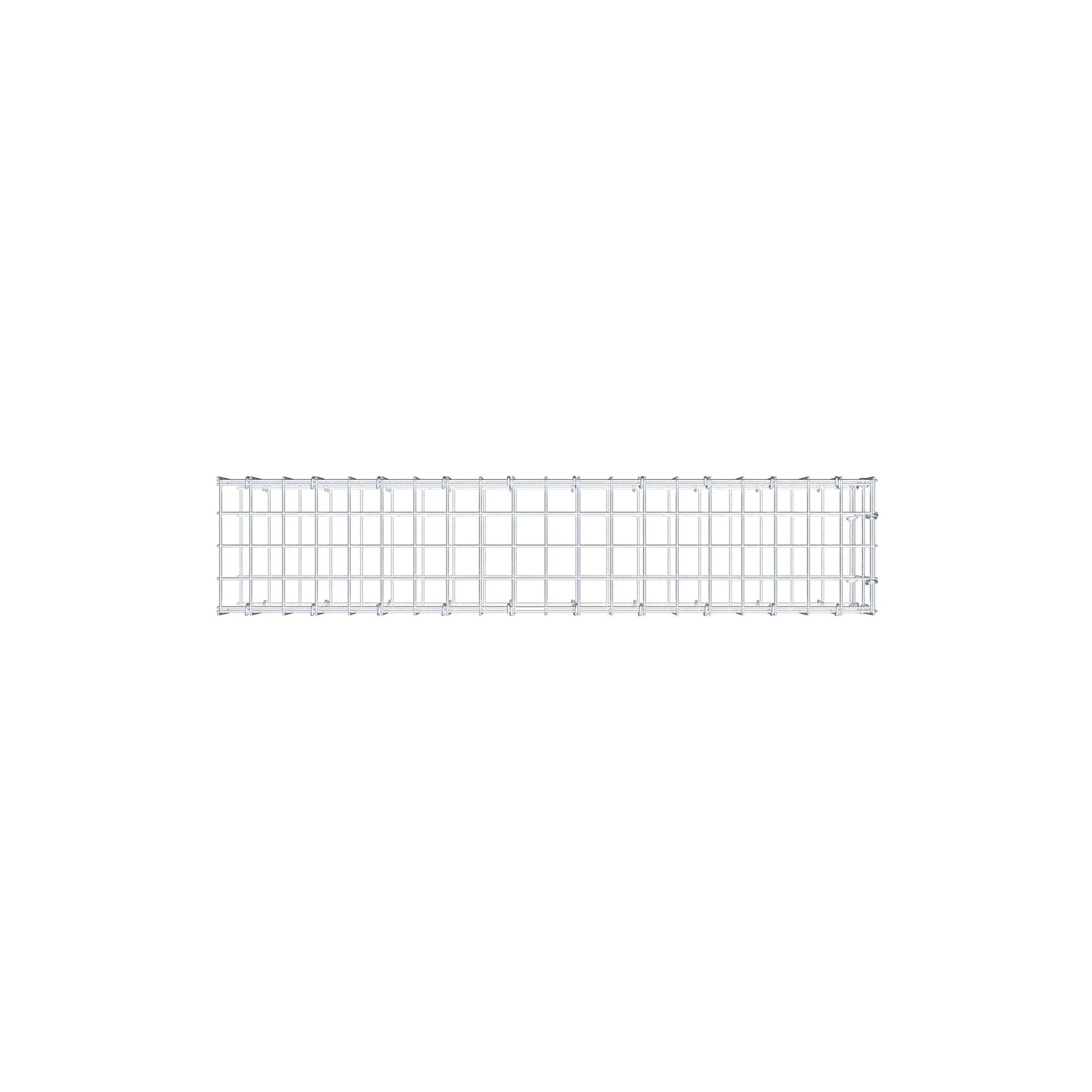 Anbaugabione Typ 2 100 cm x 20 cm x 20 cm, Maschenweite 5 cm x 10 cm, C-Ring