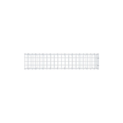 Anbaugabione Typ 2 100 cm x 20 cm x 20 cm, Maschenweite 5 cm x 10 cm, C-Ring