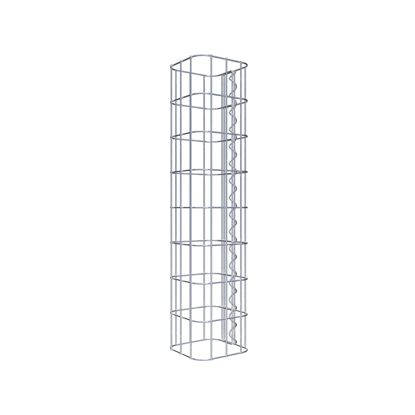 Schanskorfzuil vierkant 17 cm x 17 cm, 80 cm hoog, MW 5 cm x 10 cm