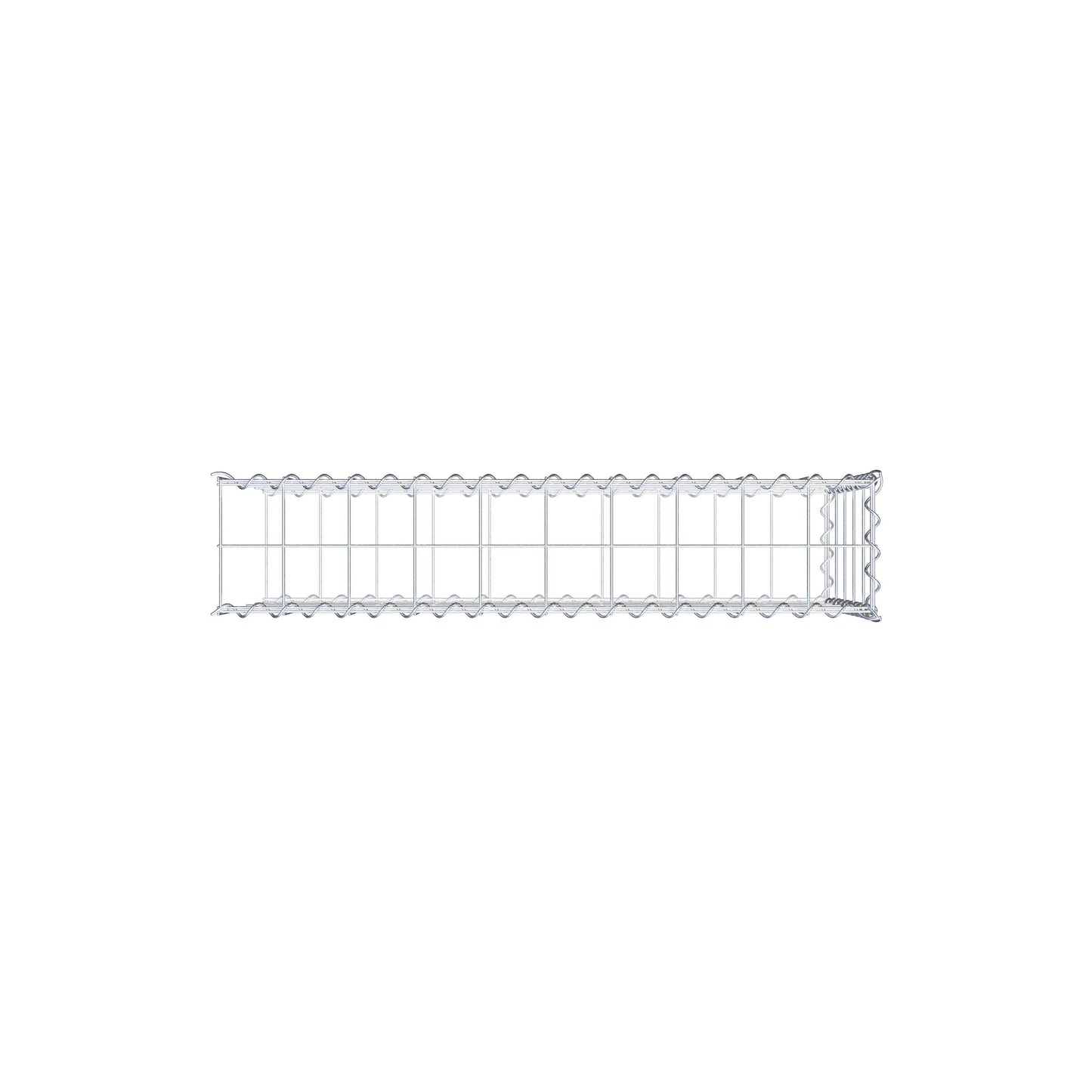 Add-on schanskorf type 2 100 cm x 50 cm x 20 cm (L x H x D), maaswijdte 10 cm x 10 cm, spiraal
