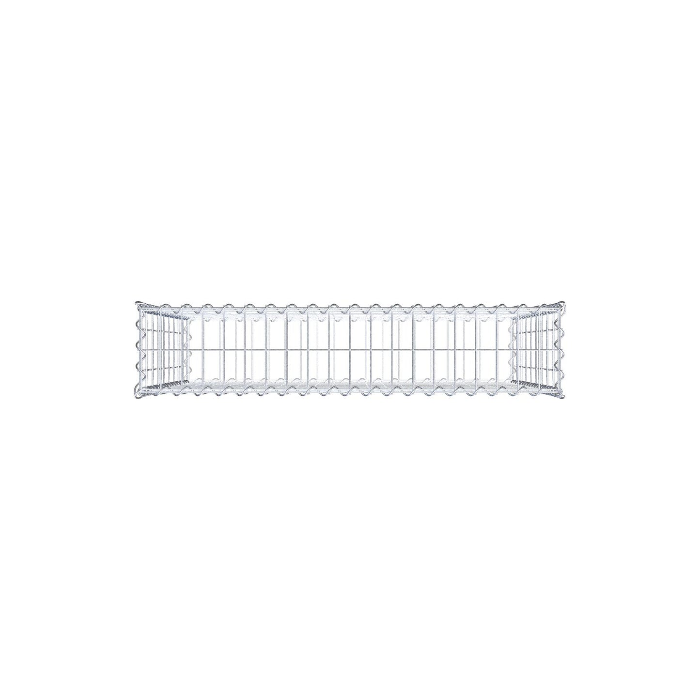 Schanskorf 100 cm x 90 cm x 20 cm (L x H x D), maaswijdte 5 cm x 10 cm, spiraalvormig
