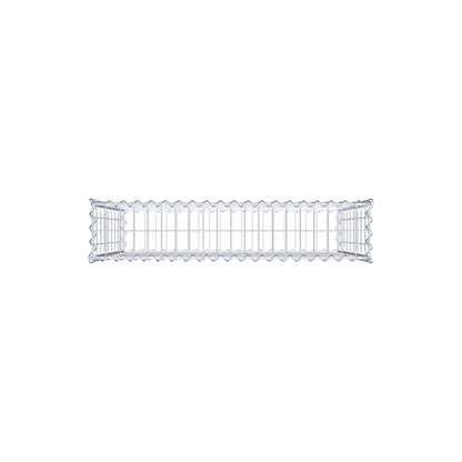 Schanskorf 100 cm x 90 cm x 20 cm (L x H x D), maaswijdte 5 cm x 10 cm, spiraalvormig