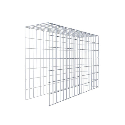 Monteret gabion type 4 100 cm x 70 cm x 30 cm (L x H x D), maskestørrelse 5 cm x 10 cm, C-ring