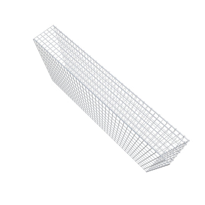 Extra gabion typ 4 200 cm x 100 cm x 30 cm (L x H x D), maskstorlek 5 cm x 10 cm, C-ring
