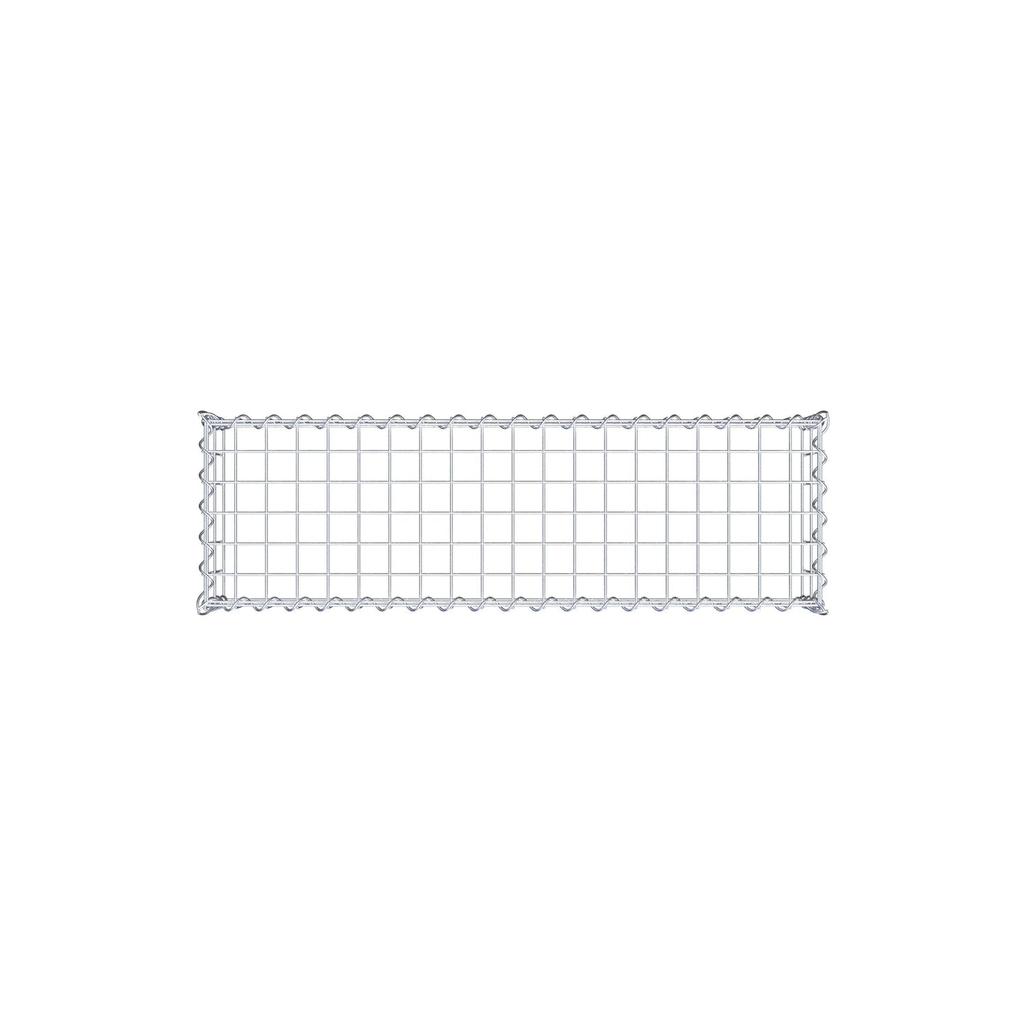 Opvokset gabion type 3 100 cm x 20 cm x 30 cm (L x H x D), maskestørrelse 5 cm x 10 cm, spiral