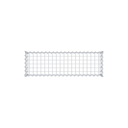 Opvokset gabion type 3 100 cm x 20 cm x 30 cm (L x H x D), maskestørrelse 5 cm x 10 cm, spiral