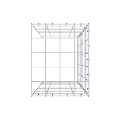 Opzetpaal type 4 100 cm x 40 cm x 50 cm (L x H x D), maaswijdte 10 cm x 10 cm, C-ring