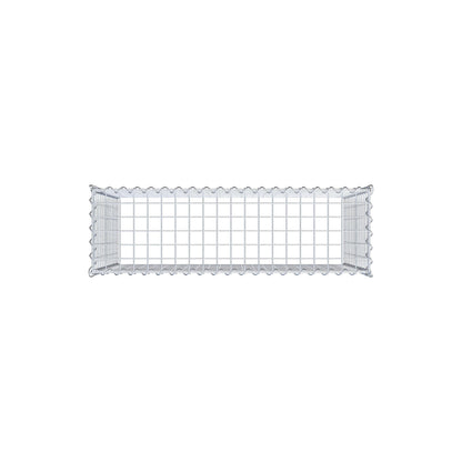 Aangegroeide schanskorf type 3 100 cm x 70 cm x 30 cm (L x H x D), maaswijdte 5 cm x 5 cm, spiraal