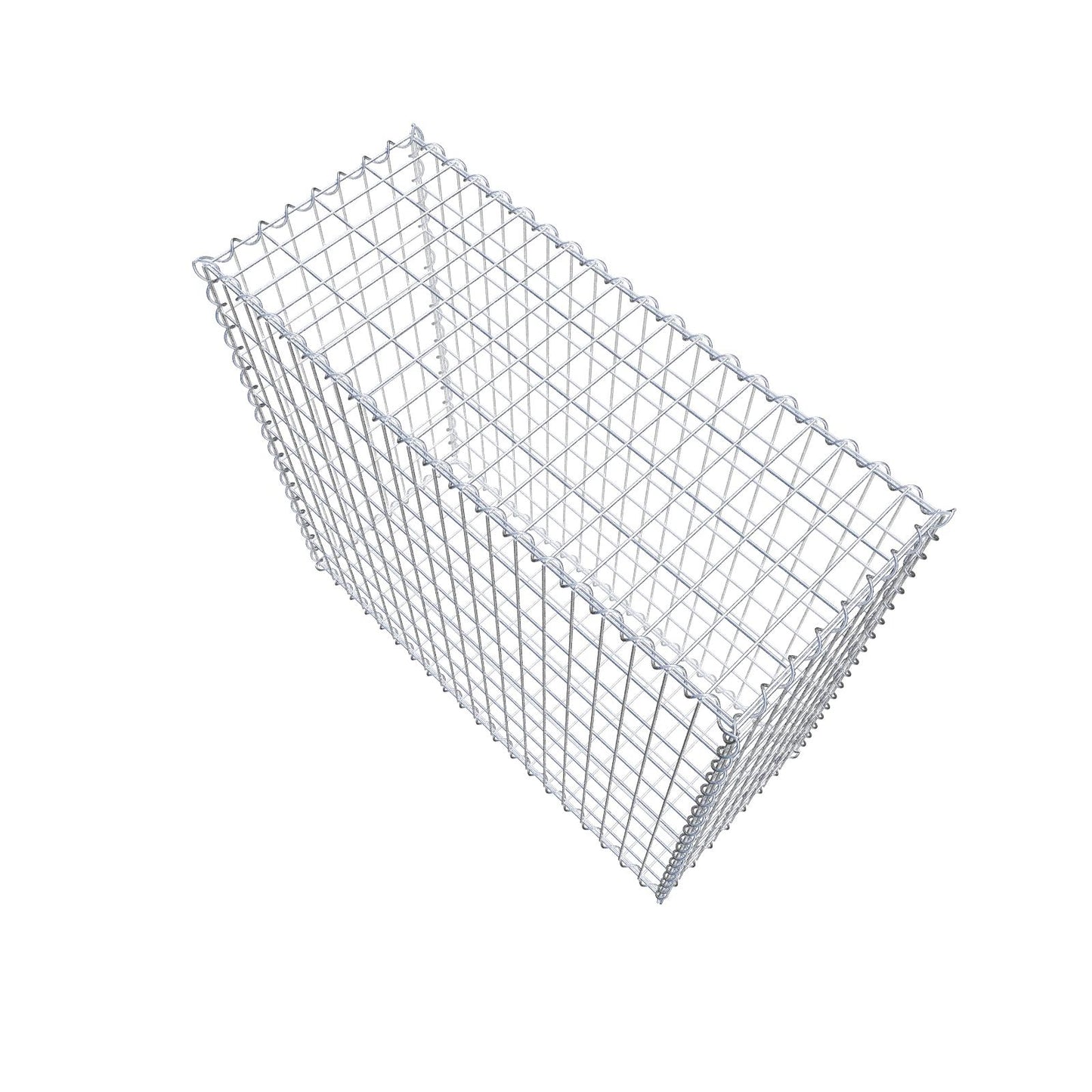 Schanskorf 100 cm x 90 cm x 40 cm (L x H x D), maaswijdte 5 cm x 10 cm, spiraalvormig