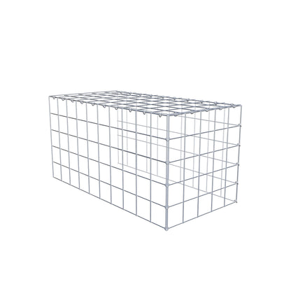 Anbaugabione Typ 4 100 cm x 50 cm x 50 cm (L x H x T), Maschenweite 10 cm x 10 cm, C-Ring