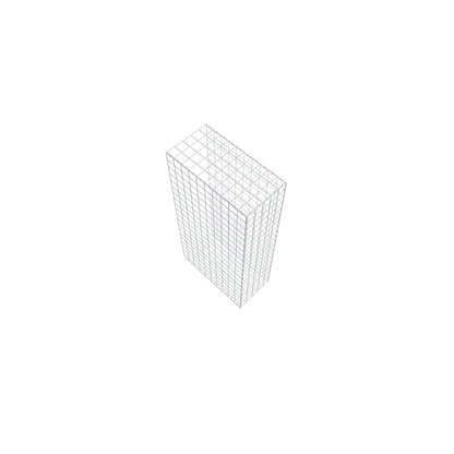 Opzetpaal type 2 200 cm x 100 cm x 50 cm (L x H x D), maaswijdte 10 cm x 10 cm, C-ring