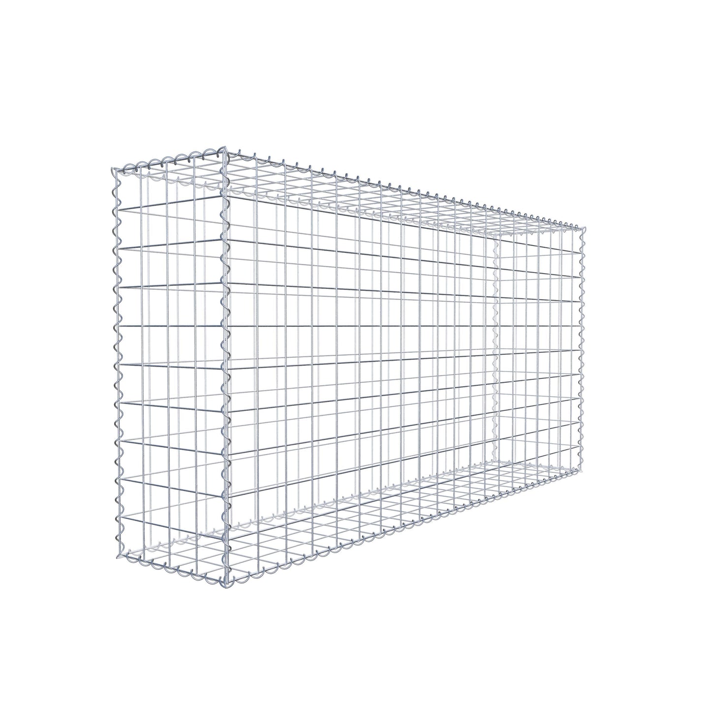 Gabion 200 cm x 100 cm x 40 cm (L x H x D), maskstorlek 10 cm x 10 cm, spiral