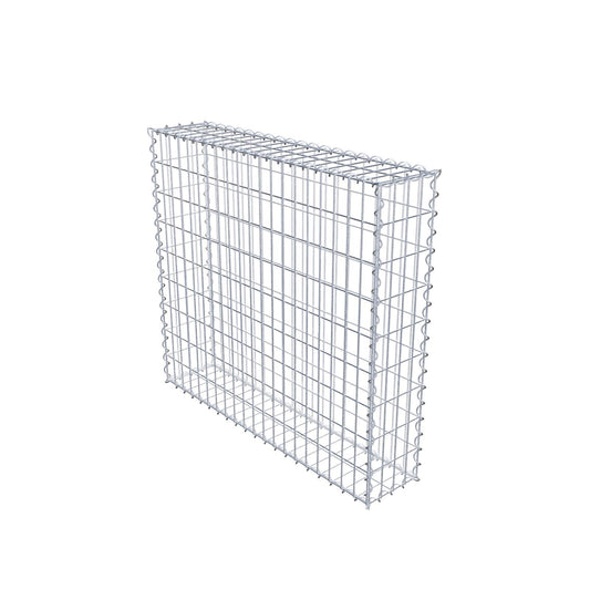 Gabion 100 cm x 90 cm x 20 cm (L x H x D), mesh size 5 cm x 10 cm, spiral