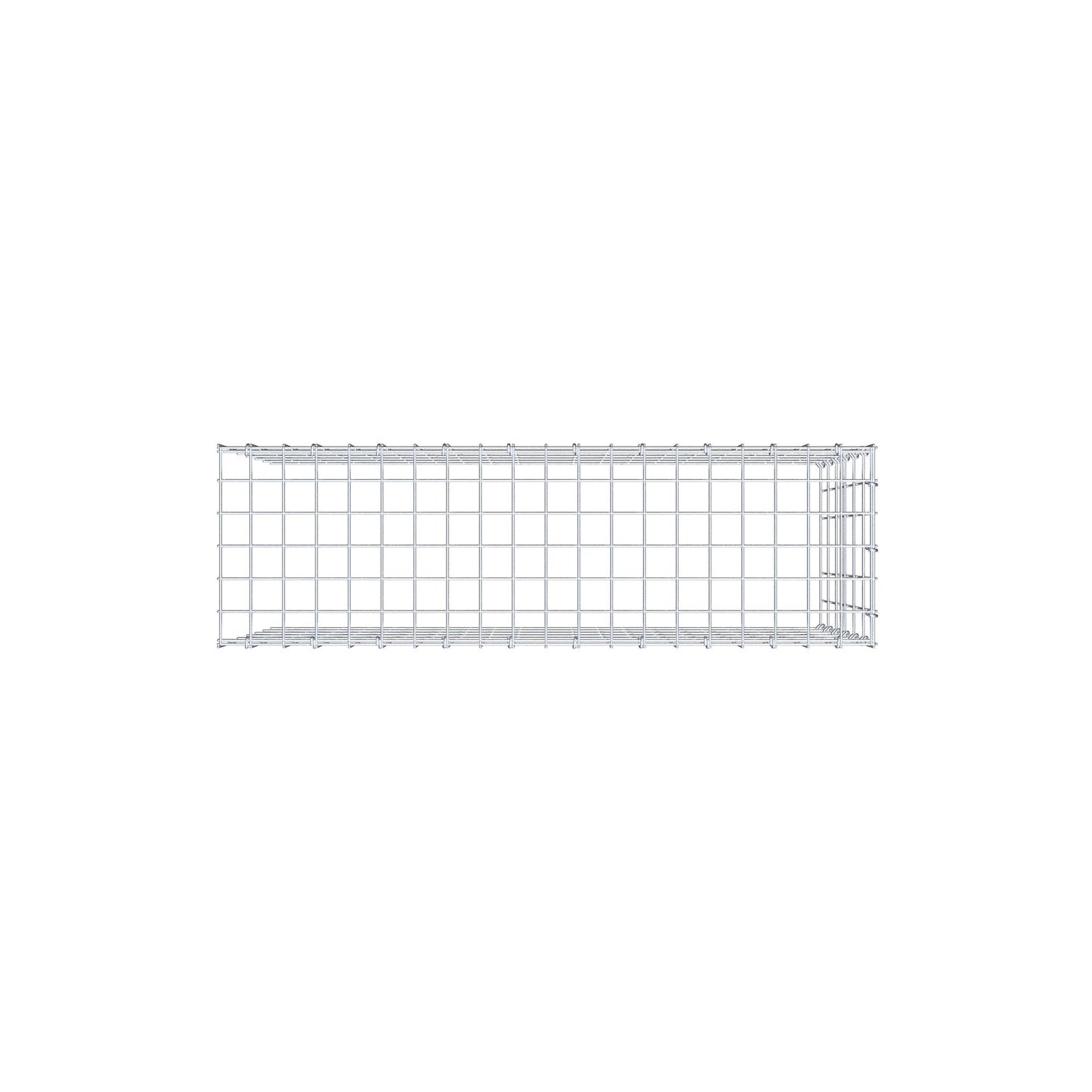 Type 4 oplegkorf 100 cm x 60 cm x 30 cm (L x H x D), maaswijdte 5 cm x 10 cm, C-ring
