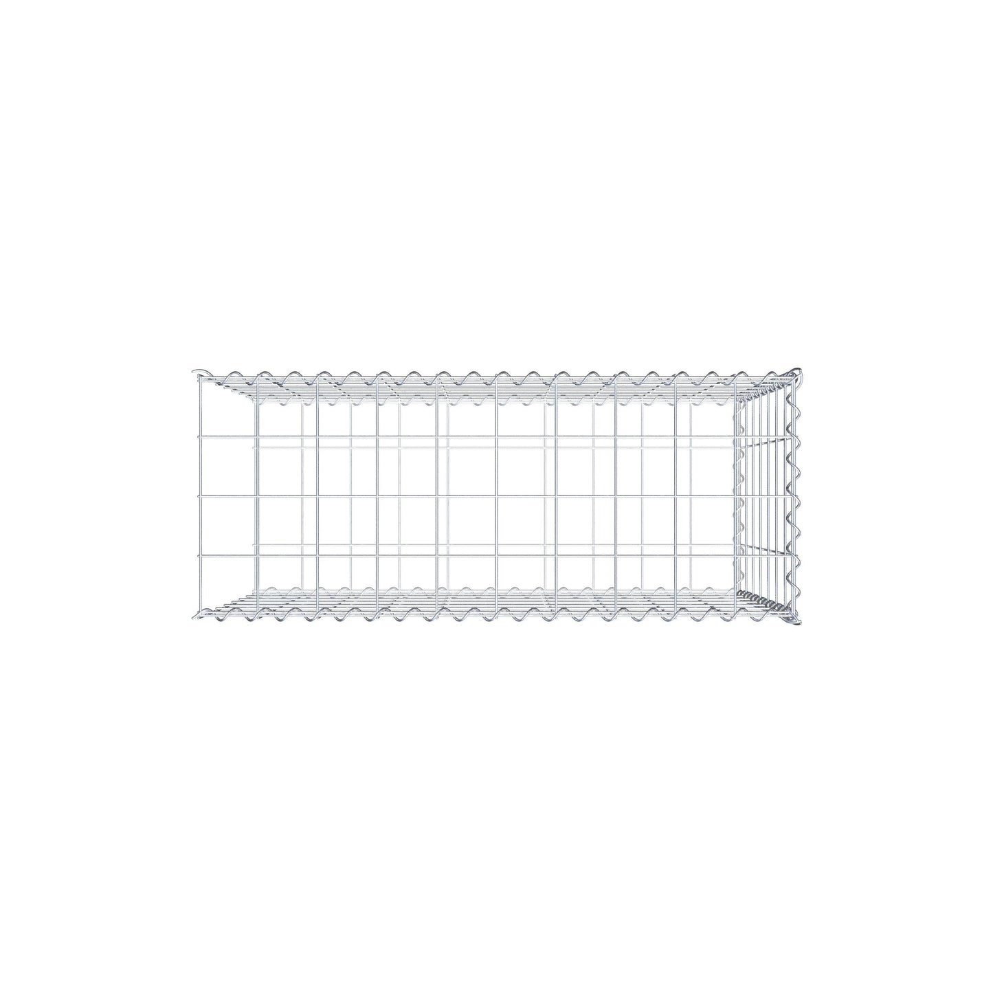Add-on schanskorf type 2 100 cm x 70 cm x 40 cm (L x H x D), maaswijdte 10 cm x 10 cm, spiraal