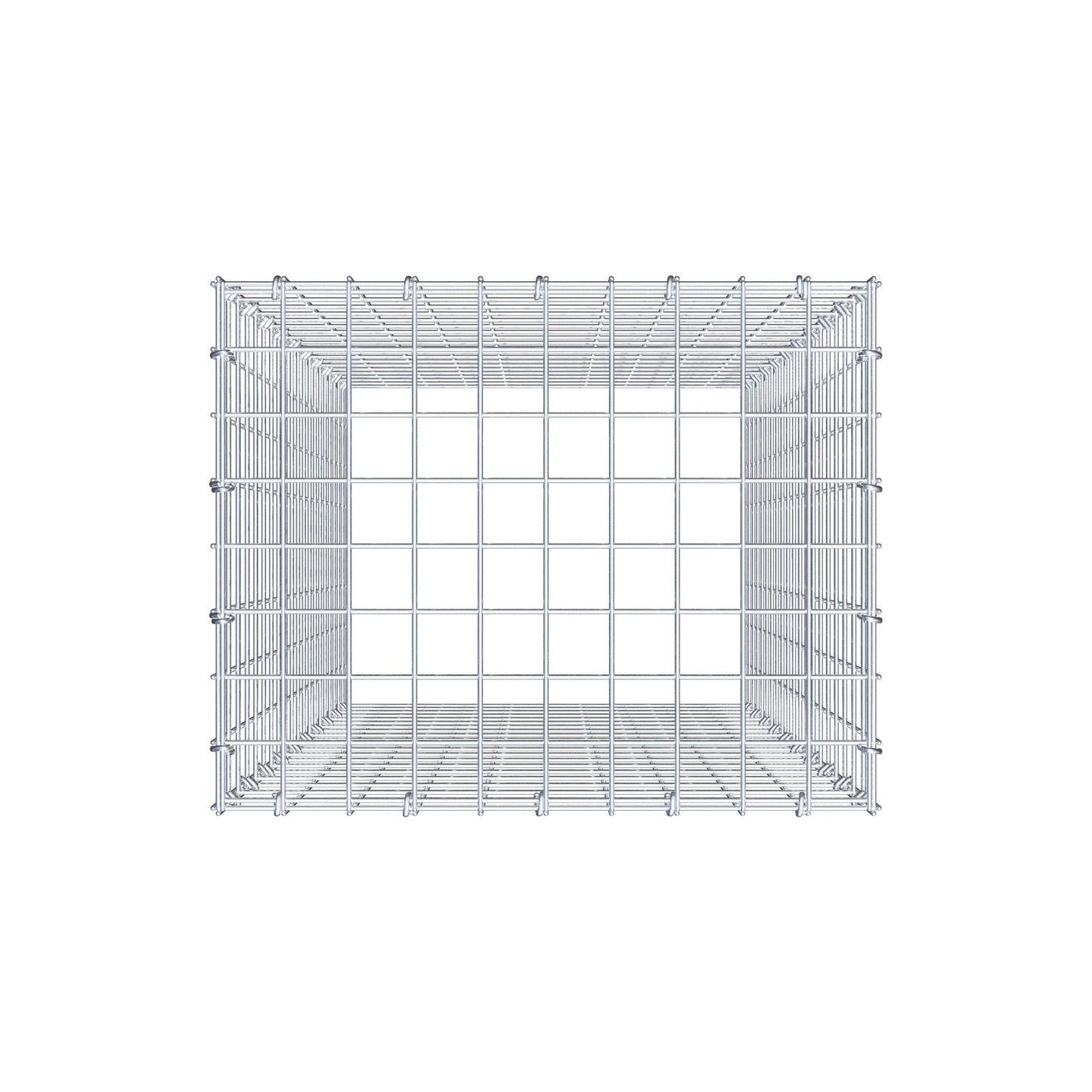 Type 3 oplegkorf 100 cm x 50 cm x 40 cm (L x H x D), maaswijdte 5 cm x 5 cm, C-ring