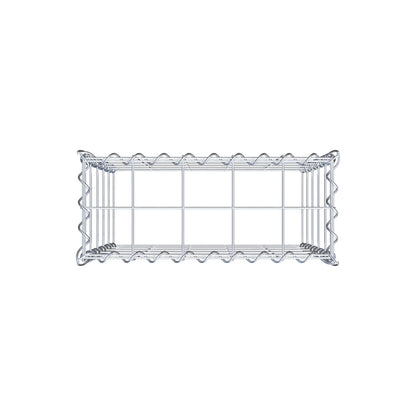 Add-on schanskorf type 3 50 cm x 50 cm x 20 cm (L x H x D), maaswijdte 10 cm x 10 cm, spiraal