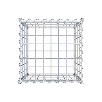 Anbaugabione Typ 3 40 cm x 40 cm x 40 cm (L x H x T), Maschenweite 5 cm x 10 cm, Spirale