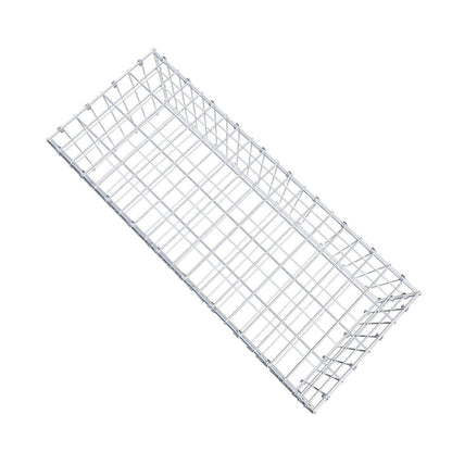 Gabione 100 cm x 30 cm x 40 cm (L x H x T), Maschenweite 5 x 10 cm, Spiralring