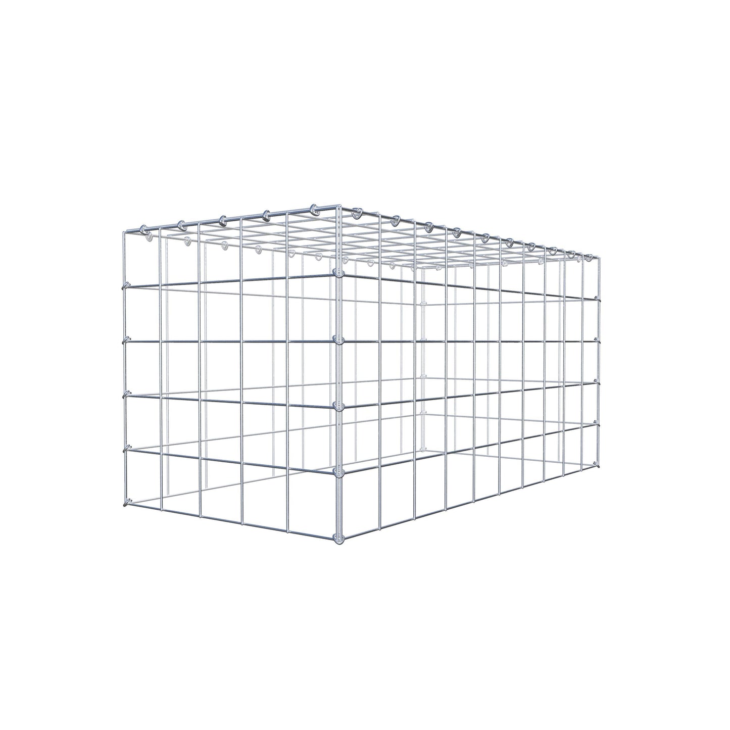 Type 3 oplegkorf 100 cm x 50 cm x 50 cm (L x H x D), maaswijdte 10 cm x 10 cm, C-ring