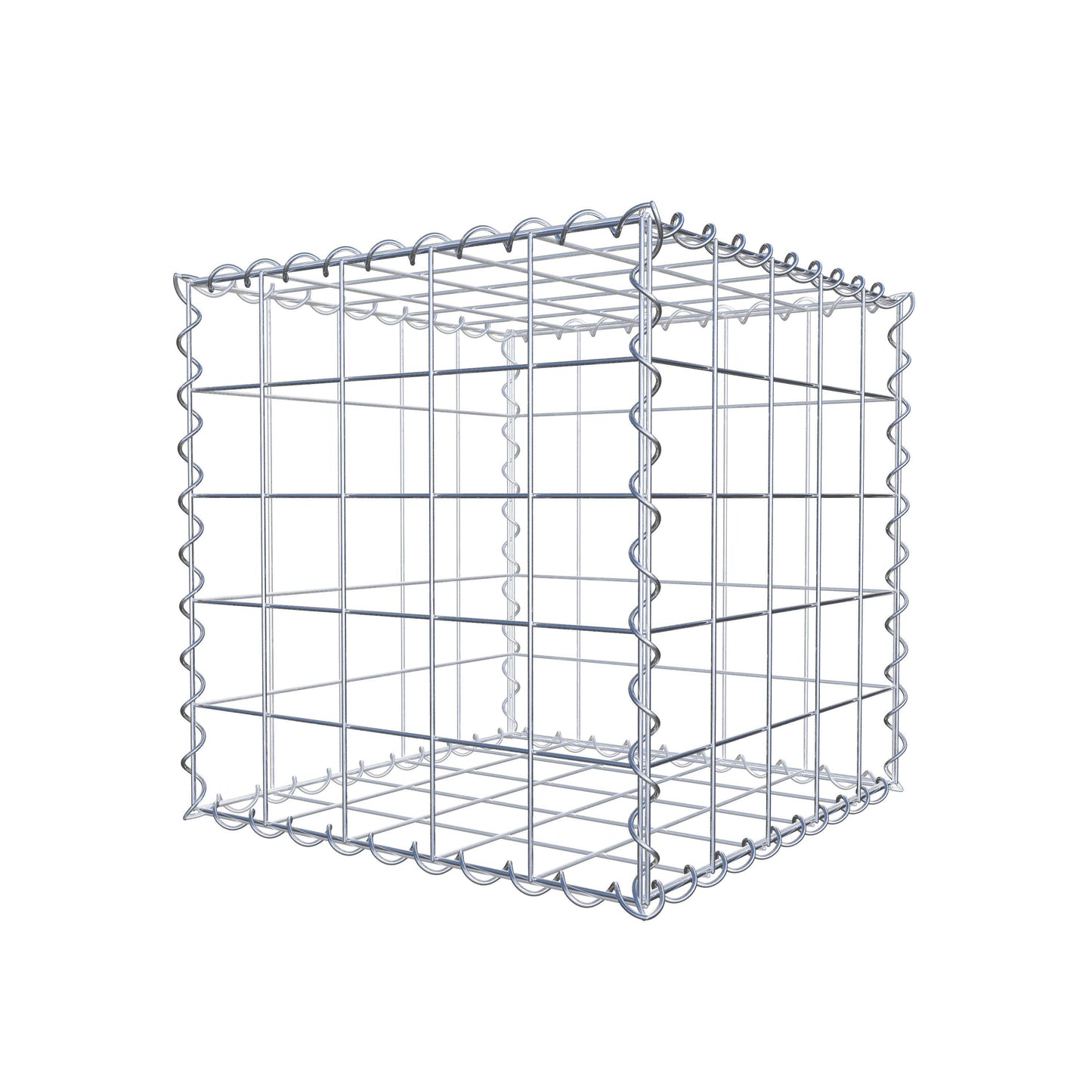 Gabbione 50 cm x 50 cm x 50 cm (L x H x P), maglia 10 cm x 10 cm, spirale