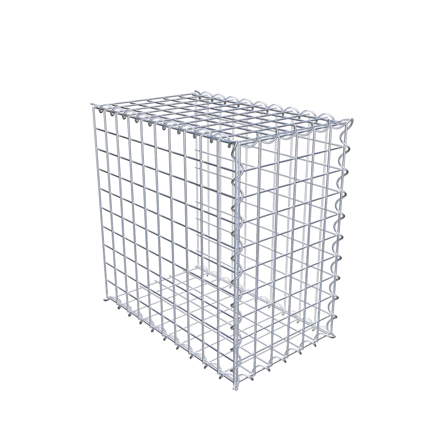 Add-on schanskorf type 2 50 cm x 50 cm x 30 cm (L x H x D), maaswijdte 5 cm x 5 cm, spiraalvormig