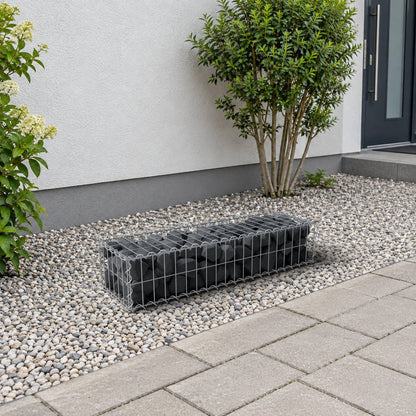 Gabion 100 cm x 20 cm x 30 cm (L x H x P), mailles 5 cm x 10 cm, spirale
