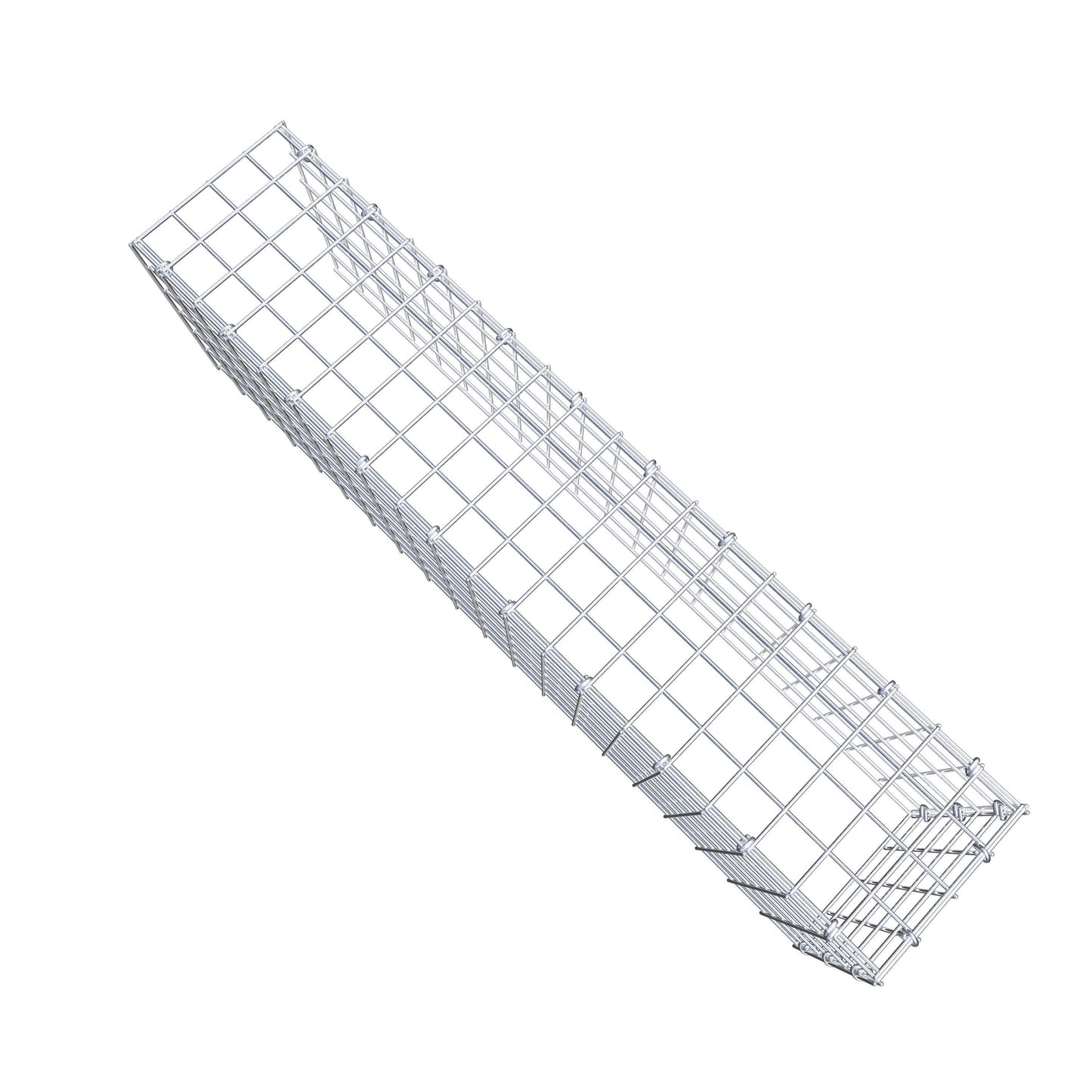 Bevestigbare schanskorf type 4 100 cm x 30 cm x 20 cm (L x H x D), maaswijdte 5 cm x 5 cm, C-ring