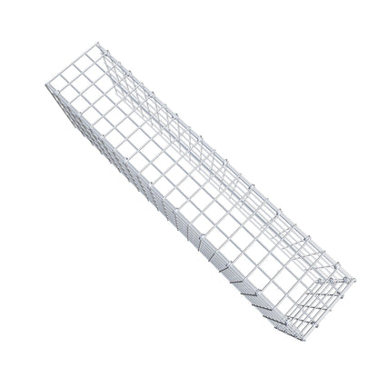 Bevestigbare schanskorf type 4 100 cm x 30 cm x 20 cm (L x H x D), maaswijdte 5 cm x 5 cm, C-ring