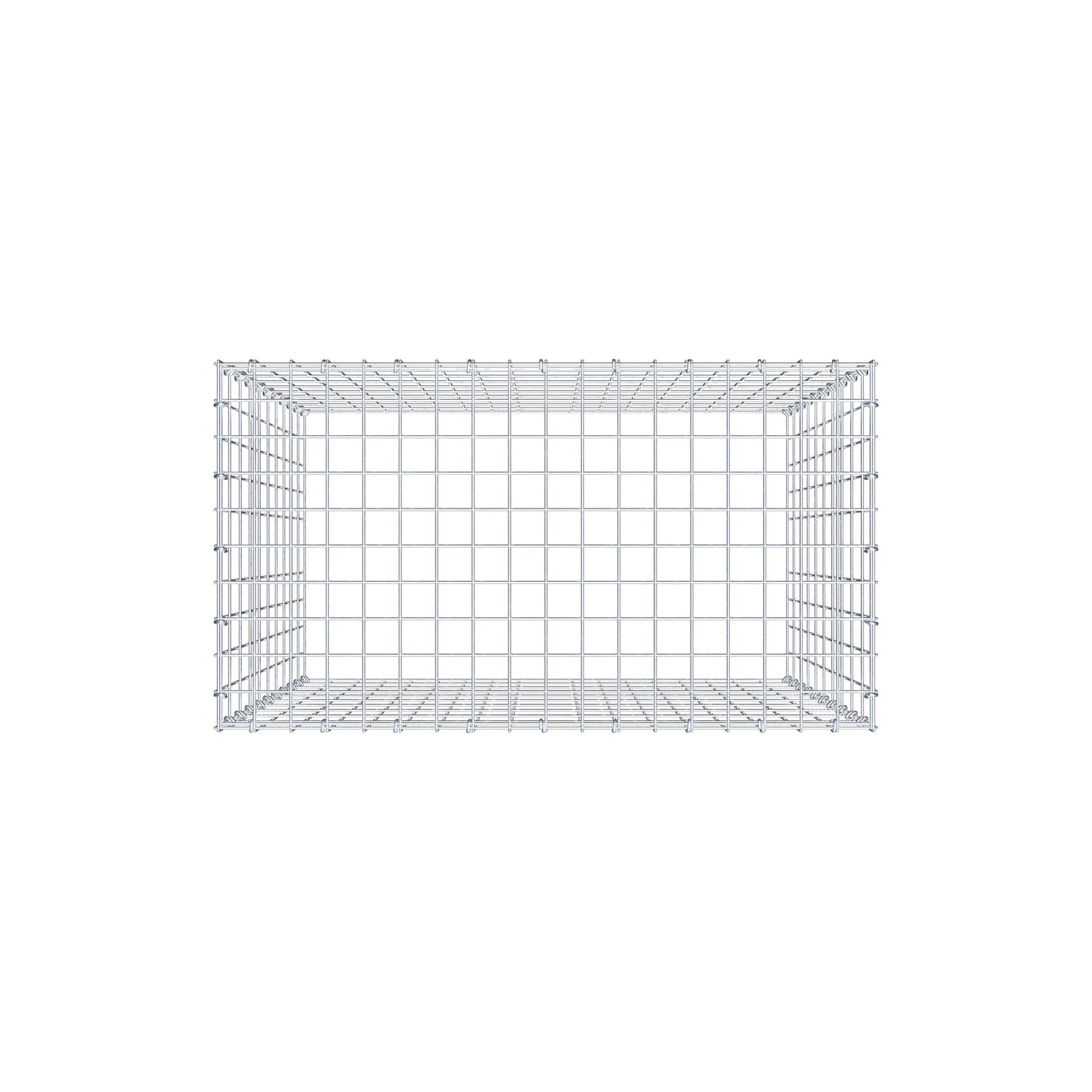 Anbaugabione Typ 3 100 cm x 90 cm x 50 cm (L x H x T), Maschenweite 5 cm x 10 cm, C-Ring