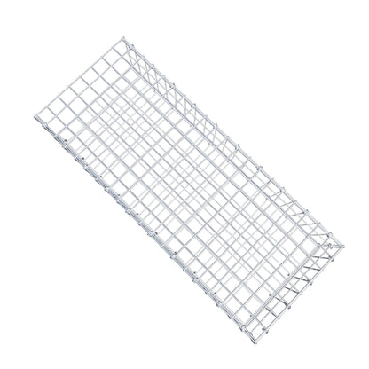 Opzetpaal type 2 100 cm x 20 cm x 40 cm, maaswijdte 5 cm x 10 cm, C-ring