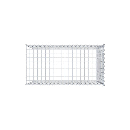 Gabbione aggiuntivo tipo 4 100 cm x 70 cm x 50 cm (L x H x P), maglia 5 cm x 10 cm, spirale