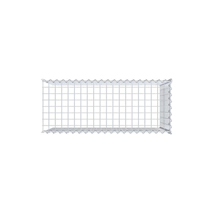 Add-on schanskorf type 4 100 cm x 60 cm x 40 cm (L x H x D), maaswijdte 5 cm x 5 cm, spiraalvormig