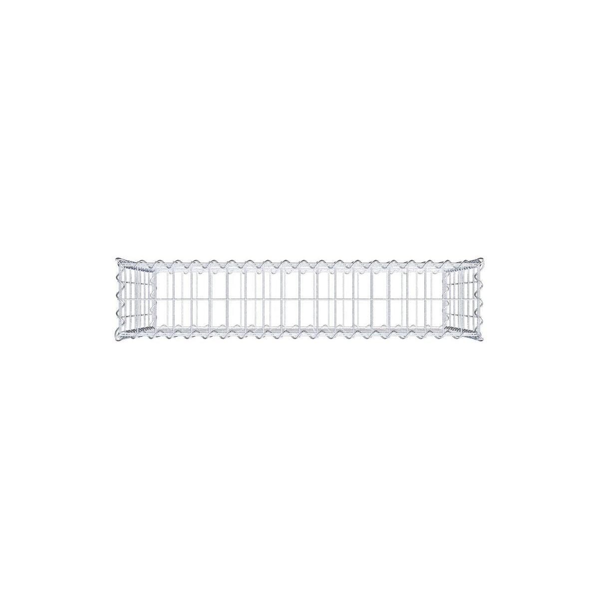 Gabbione 100 cm x 70 cm x 20 cm (L x H x P), maglia 5 cm x 10 cm, spirale