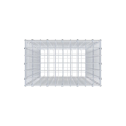 Gabion 100 cm x 50 cm x 30 cm (L x H x P), mailles 5 cm x 5 cm, anneau en C
